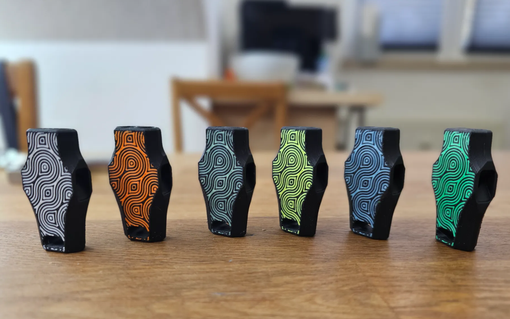 Whistle Keychain — 3D printed by Moon Studio 3D